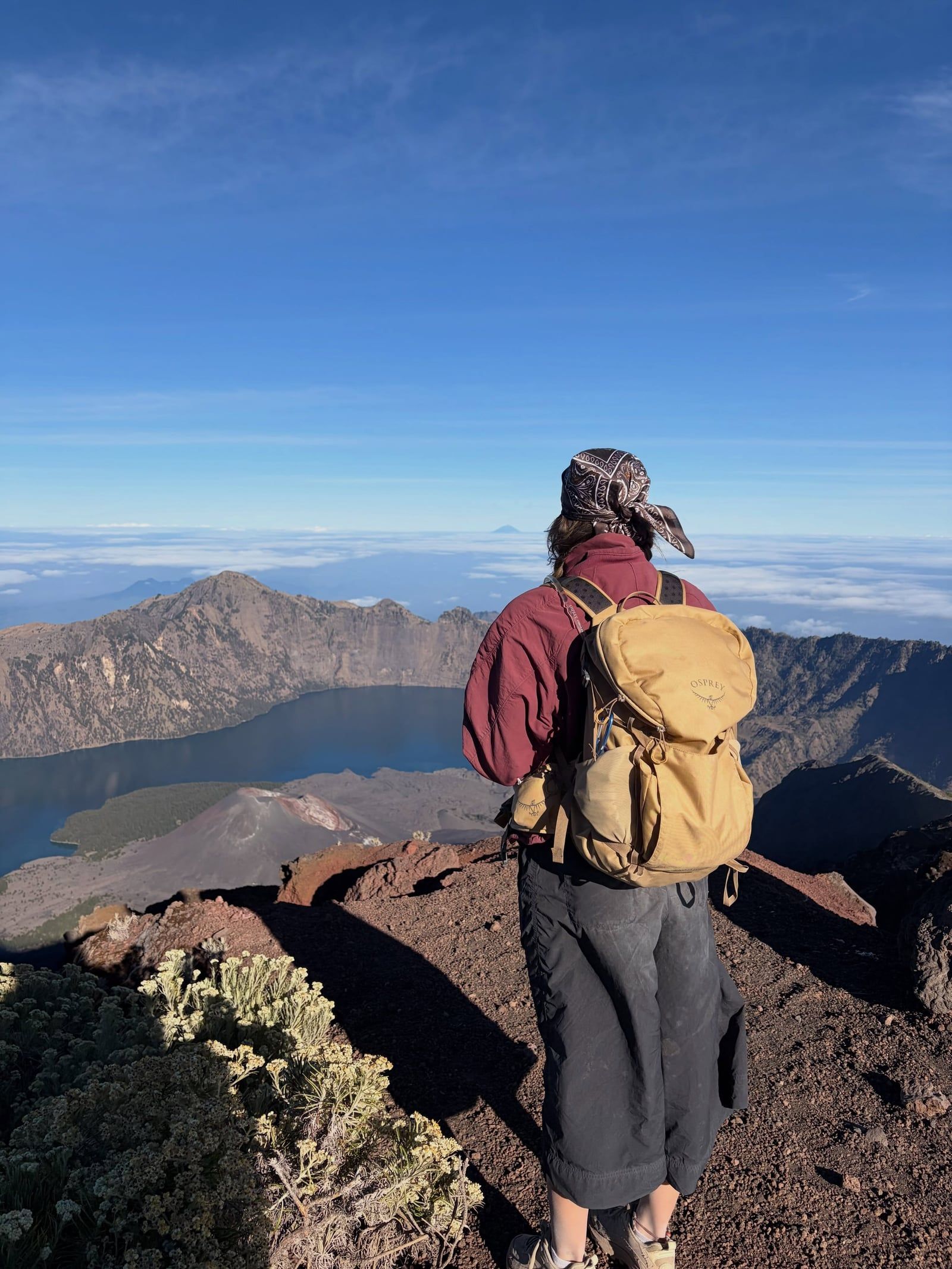 Mount Rinjani tour visitor photo